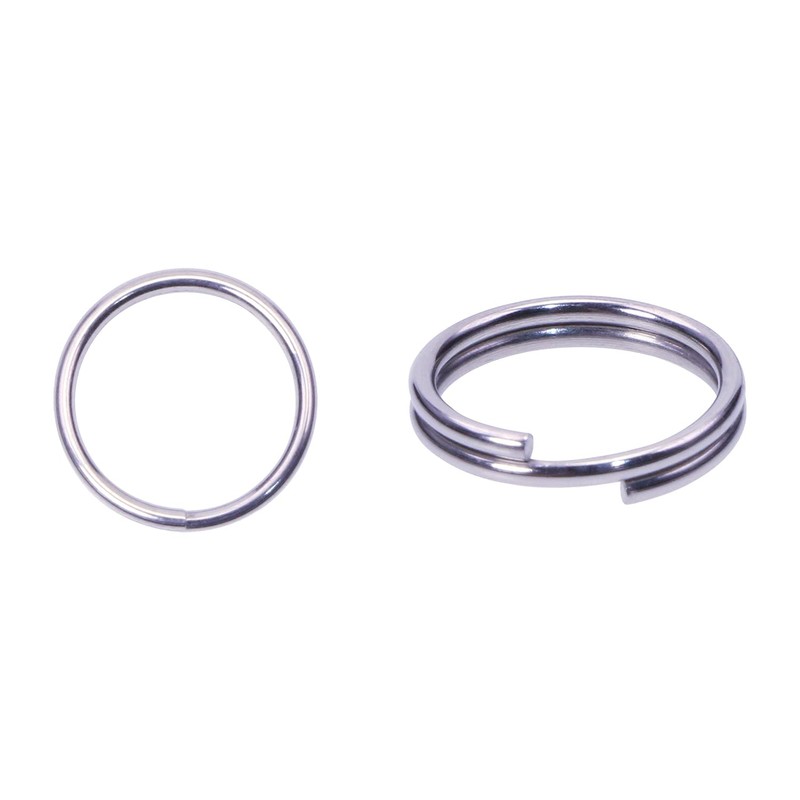 Stainless Steel Double Loop Split Rings Small Key Ring Chain