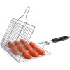 Fish Grilling Folding Portable Stainless Steel BBQ Grill Basket for