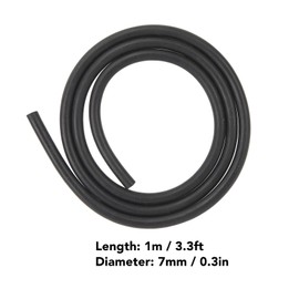 Ignition Cable, Copper Core Spark Plug Wire PVC Sheathed Insulated Ignition Cable for Car Motorcycle Engine,7mm Width 1M Length