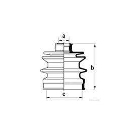 HERTH+BUSS JAKOPARTS J2863003 Faltenbalgsatz, Antriebswelle