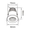 Tecnolite - Lámpara Downlight LED Empotrable 6.5 W, Luz Suave