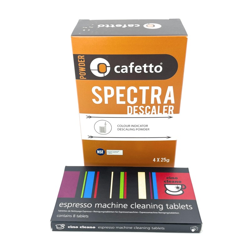 Cafetto Cino Cleano Espresso Machine Cleaning and Descaling Bundle of