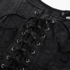 SCARLET DARKNESS Women's Steampunk Corset Vest Plain Lace-Up Medieval Bodice,