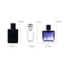 YORROR 6 Pack Gradient Blue 30ml Glass Perfume Atomizer,Empty Refillable
