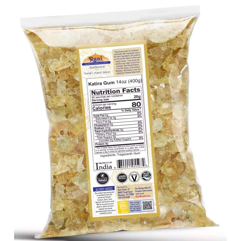 Rani Edible Gum Whole (Goonder Tragacanth Gum) 14oz (400g)