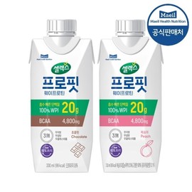 Selex Profit Whey Protein Drink Chocolate + Peach 330ml 12 packs each (total 24 packs) / 셀렉스 프로핏 웨이프로틴 드링크 초콜릿+복숭아 330ml 각12팩(총 24팩)