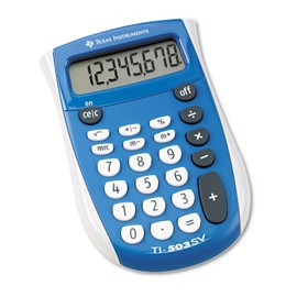 Texas Instruments TI503SV TI-503SV Pocket Calculator, 8-Digit LCD