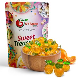 NY Spice Shop Orange Burst Juice Jelly Fruit Candy - 5 Pound Soft and Chewy Fruit Flavored Candy for Party Decoration - Juicy Fruity Gummies Candy - Healthy Chewy Snacks Gifts