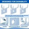 Tandefio Pegboard Hooks Metal Prong Hook Peg Board for Hanging