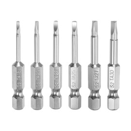 sourcing map 6pcs Magnetic Triangle Screwdriver Bits TA18 TA20 TA23 TA25 TA27 TA30 50mm Length 1/4 Inch Hex Shank Triangular Screwdriver Bit Set