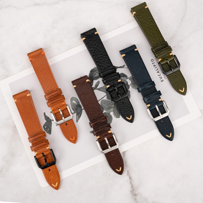 Genuine Leather Watch Band 18mm 19mm 20mm 21mm 22mm Replacement