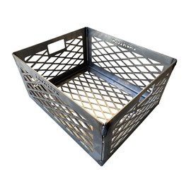Total Control ® BBQ Charcoal Basket smoker pit fire box basket 12 x 10 x 6 Laser Cut - HEAVY DUTY