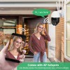 Mini 1in WiFi 1080P IP66 18 Lights Pan/Tilt Infrared Dome