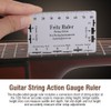 2pcs Guitar String Ruler Guitar Setup Gauge Luthier Measuring Tool