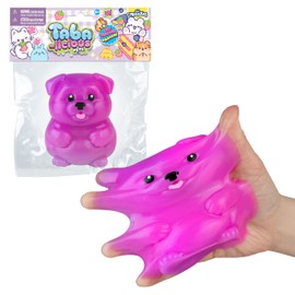 ORB Curiosities TABA-Licious Pets - Cute Puppy Dog TABA Squishy Toy - Squish and Squeeze This Soft, Sticky Animal Squishy, Great for Stress Relief - Fun Kawaii Sensory Fidget Toys for Kids and Adults