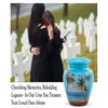 Immortal Memories Paradise Beach Keepsake Urn - Hand Painted Miniature