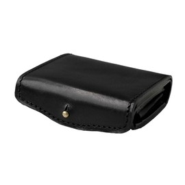 Days Art Men's Genuine Leather Book-type Compact Wallet Italian Leather Coin Purse Included, Black