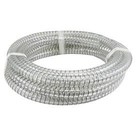 Duda Energy STpvc250-010ft 10' x 2-1/2 ID Steel Wire Suction PVC Flexible Tubing High Pressure Heavy Duty UV Chemical Resistant Vinyl Hose