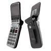 caseroxx Leather-Case with belt clip for Doro Primo 413 made