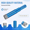 6 PCS Diamond Drill Bits Set for Porcelain, Ceramic, Glass