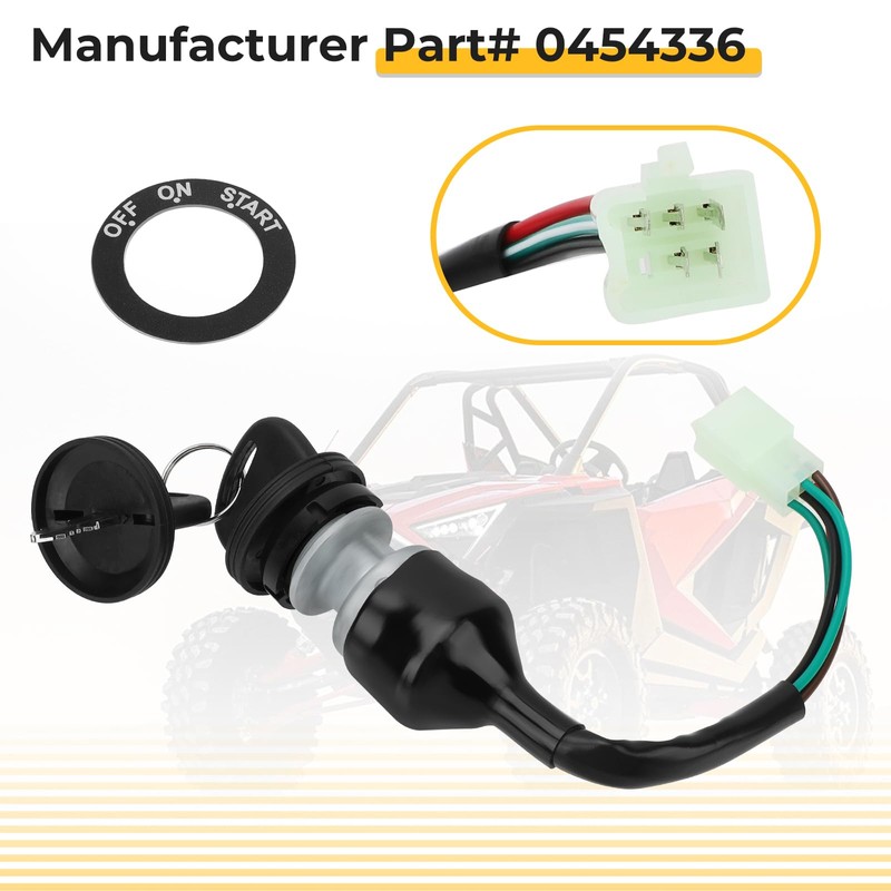 M MATI Ignition Key Switch for Polaris RZR 170 2009-2014
