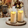 Amagic Outdoor Waterproof Flameless Candles, Flickering LED Candles, Battery Operated