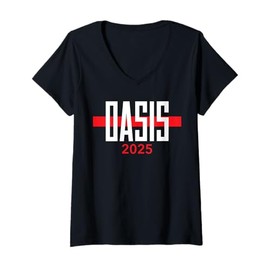 Womens Oasis 2025 Vacation California CA Souvenirs V-Neck T-Shirt