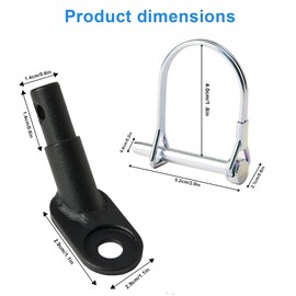 Bicycle Trailer Hitch Bicycle Trailer Coupling Adapter Dog Trailer for Bicycle with Safety Pin Bicycle Trailer Coupling Dog Bicycle Trailer Dog Trailer