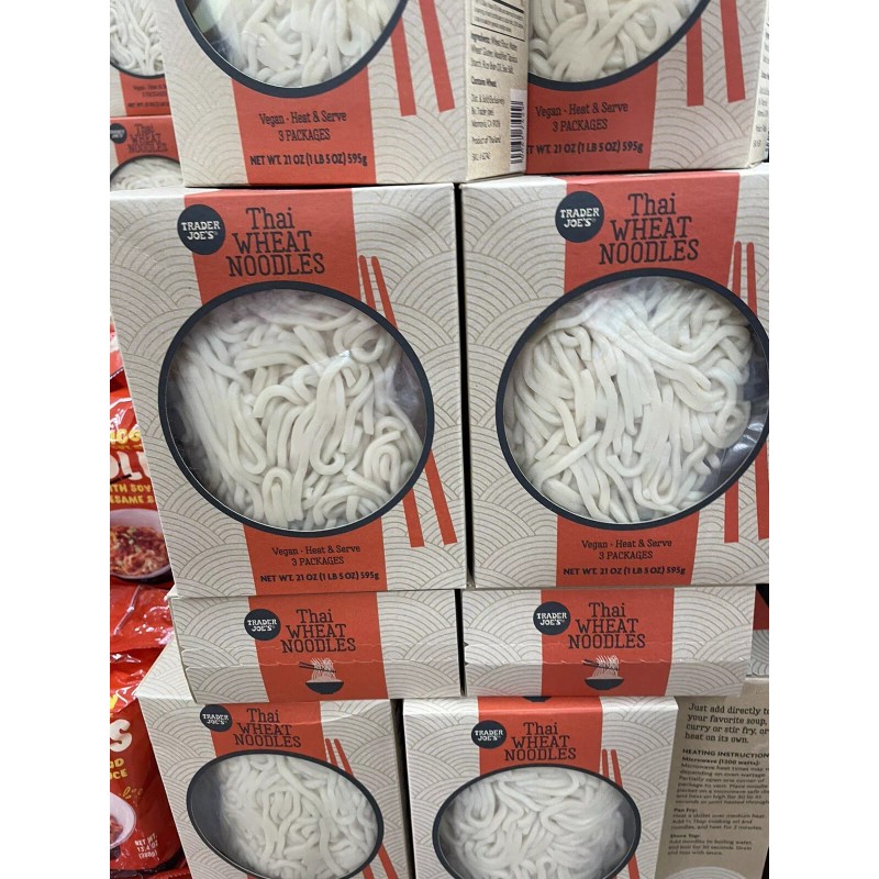 TRADER JOE'S THAI WHEAT NOODLES NET 21 OZ - VEGAN