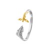 Engelsrufer Open Women's Ring Feather and Angel Made of Sterling