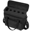 IBVIVIC 4 Slots Wireless Microphone Case with Foam,Microphone Carry Travel