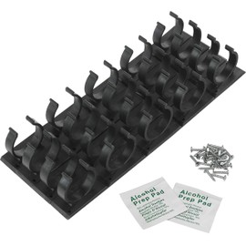 Simple Houseware 20 Spice Gripper Spice Accessories Spice Organizer- 4 Strips, Holds 20 Jars, Black