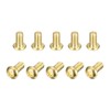 sourcing map Brass Machine Screws, M3x5mm Phillips Pan Head Fastener