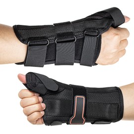 Honarry Wrist Brace with Thumb Spica Splint for De Quervain's Tenosynovitis, Tendonitis, Arthritis, Sprains, Carpal Tunnel Pain (Right-Small)