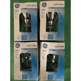 GE 4-GE 65-WATT BR30 SOFT WHITE 610 LUMENS INDOOR FLOODLIGHTS Dimmable