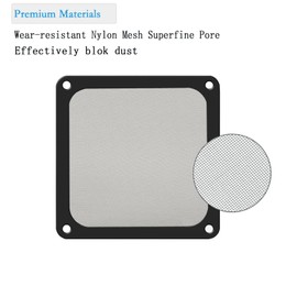 120mm Fan Filter PC Dust Filter,120 x 120mm Mesh Magnetic Frame Dustproof Case Cover Fan Grills, for Computer Cooler Routers,12cm 5pcs Black