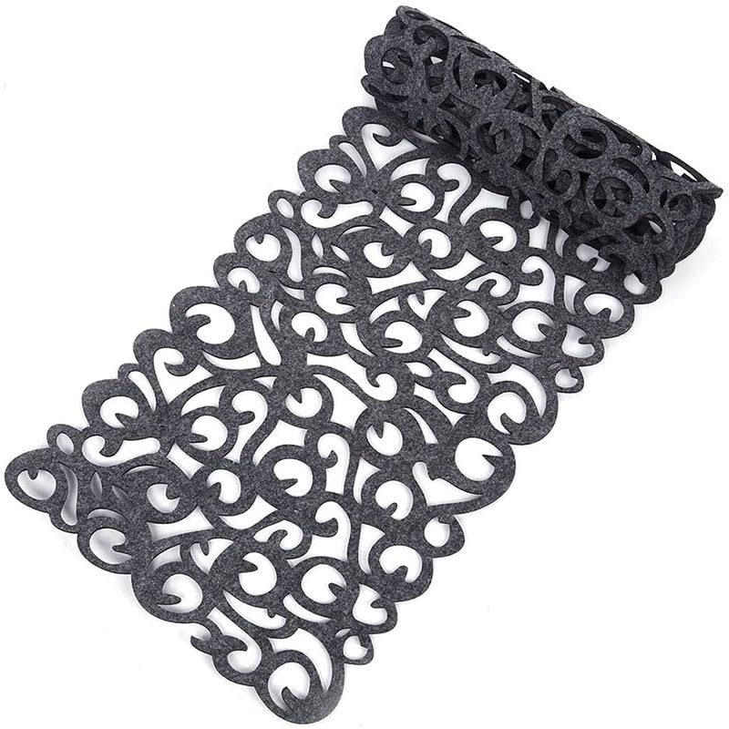 ieron Rectangle Hollow Felt Table Runner Tablecloth Mats Placemats Felt