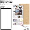 Fxojyvo 11x22 Newspaper Frame Set of 4, Display 11 x