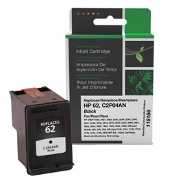 Clover Remanufactured Black Ink Cartridge Replacement for HP 62 (C2P04AN) | Black