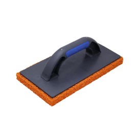 REFINA Coarse Grain Rubber Sponge Float for Plastering, Rendering & Cement - 11 x 5.5" (280 x 140mm) Lightweight & Durable Sponge Float w/Ergonomic Handle - Removes Air Bubbles & Trowel Marks