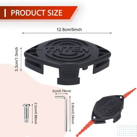 THTEN HT19-401-003-03 Trimmer Replacement Blades Head Compatible with Hyper Tough 40V MAX 13" String Trimmer HT18-401-002-01,HT10-401-002-01,18 Pack