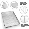 P&P CHEF Extra Large Baking Sheet and Cooking Rack Set,