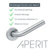 Aperit Door Handle: Stainless Steel Door Handle Pair with Bunbart