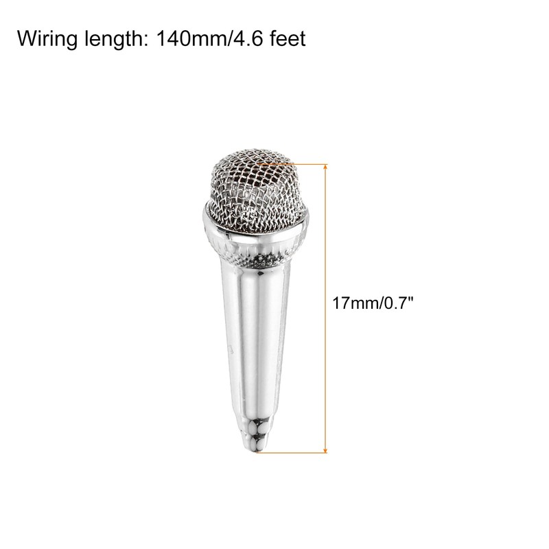 sourcing map Mini Microphone Tiny Microphone Portable Microphone Mini Mic