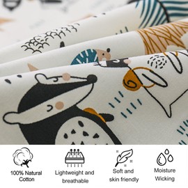 Moses Basket Fitted Sheets 81 x 43 x 12 cm Cozy & Breathable Pram Sheets Fitted for Baby Boy and Girl 2 Pack Easy Care Soft Crib and Bassinet Sheets