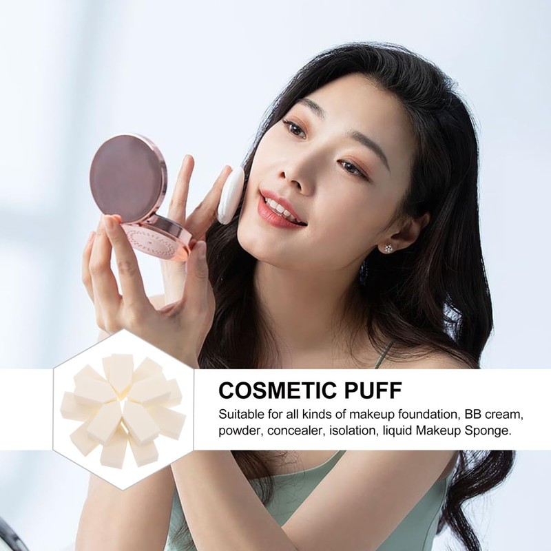 Beaupretty 100pcs Small Puff Cushion Foundation Cushion Puff Blending Sponge