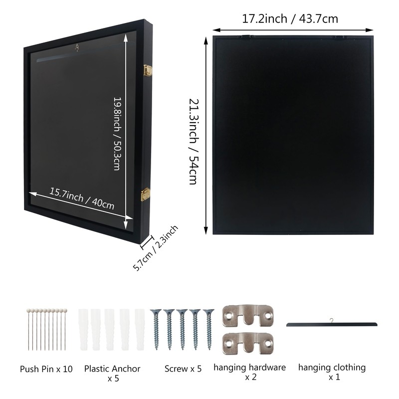 Hodeframe 17x21 Graduation Shadow Box Frame for Cap Gown Diploma