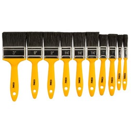 Coral 31303 Essentials Paint Brushes with Synthetic Paintbrush Heads for DIY Painting 10 Piece Pack Set