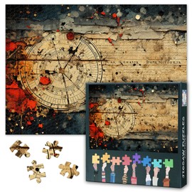 Street Graffiti Puzzles for Adults 1000 Pieces, Random Collage of Paper Pieces and Words Jigsaw Puzzles, Adult Puzzle for Adults, Educational Fun Games or Toys for Elders Friends 20X27 INCH