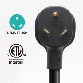 FIRMERST 3 Prong Replacement 30 amp RV Power Cord 30 ft (NEMA TT-30P to Roj 3 Wire)